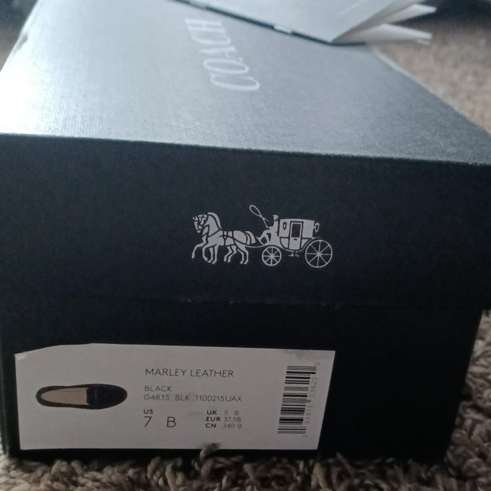 COACH MERLEY WOMENS DRIVER FLATS SHOES SIZE 7 COLOR BLACK - Picture 12 of 14